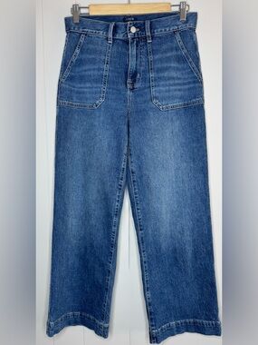 J. Crew Wide Leg Crop Jeans Womens Size 26/2